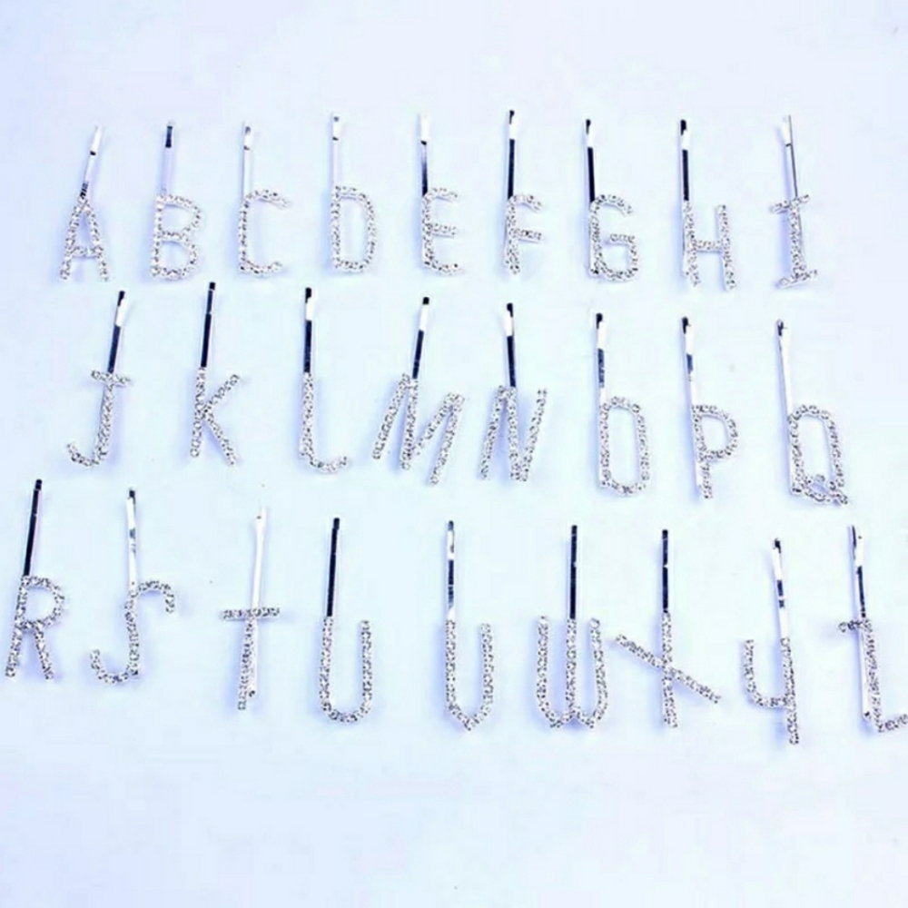 (4 LETTERS) Rhinestone Hair Barrette … - Picture 5 of 5